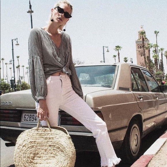 [Boutique] Tortoiseshell Slim Cat Eye Sunglasses - Picture 5 of 8